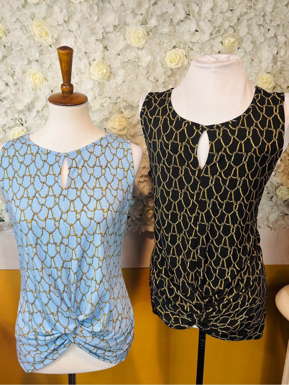 BOLD Elements Sleeveless Chainlink Tank Bundle 2 Pc Size M
